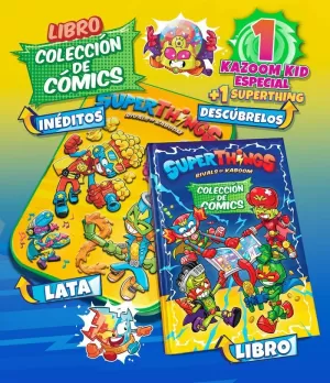 LIBRO COLECCIONISTA CÓMICS SUPERTHINGS - NEON POWER & BEYOND - LATA